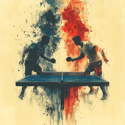 乒乓球海报背景