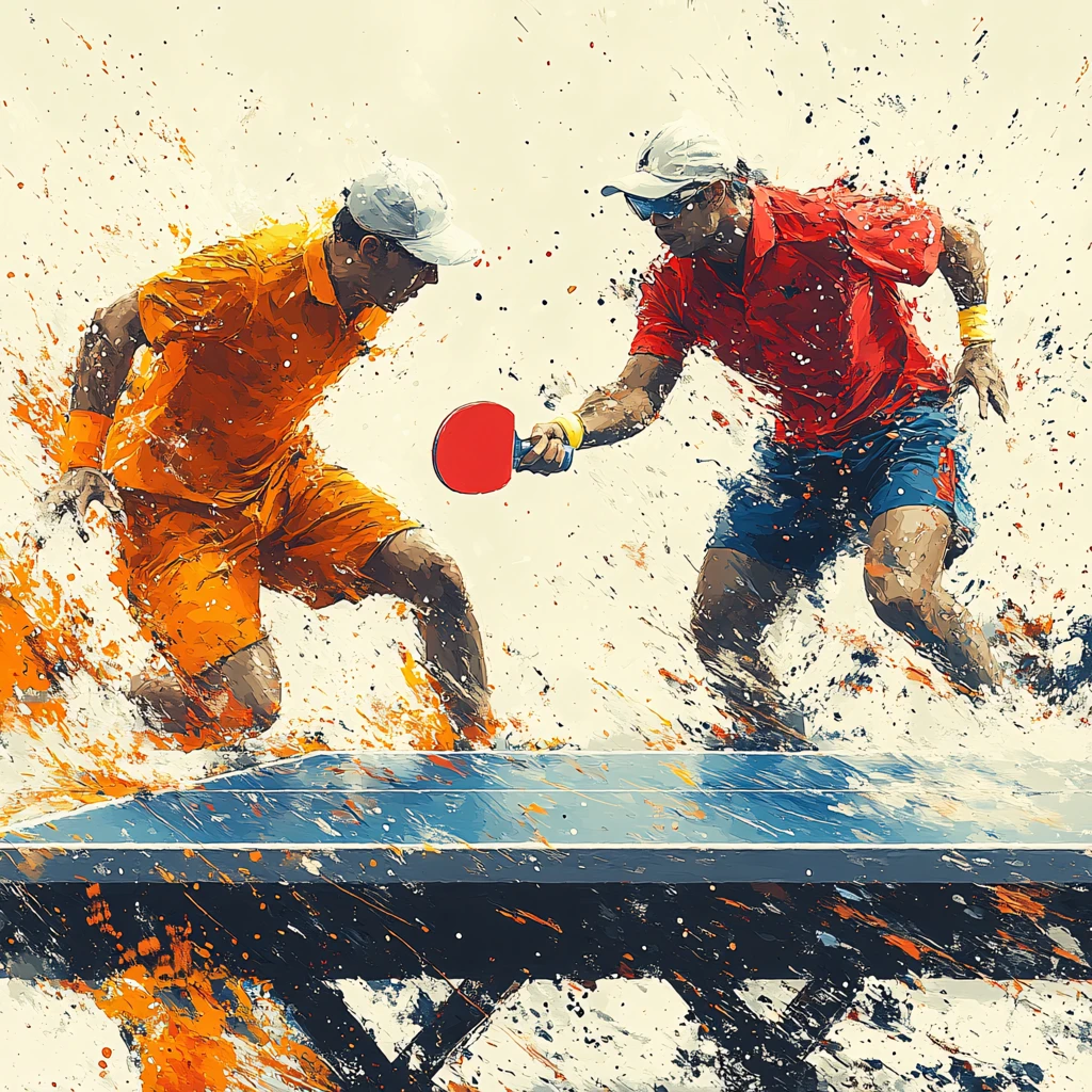 乒乓球比赛乒乓球创意