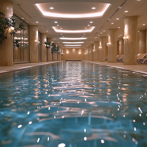 游泳馆游泳池健身房