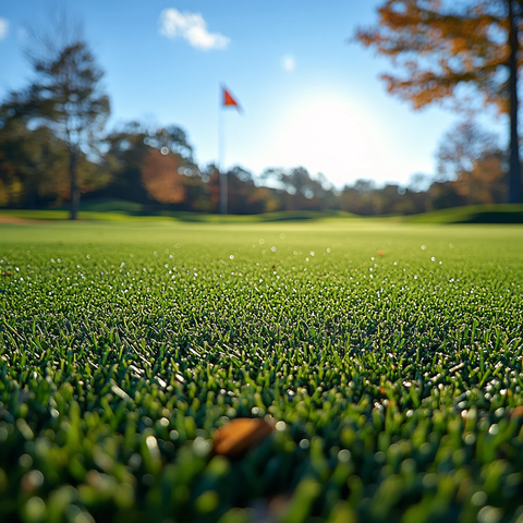 前景聚焦高尔夫球