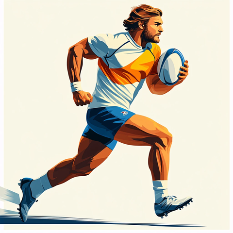 原创插画运动员