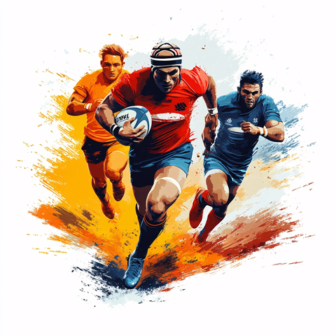 橄榄球比赛海报