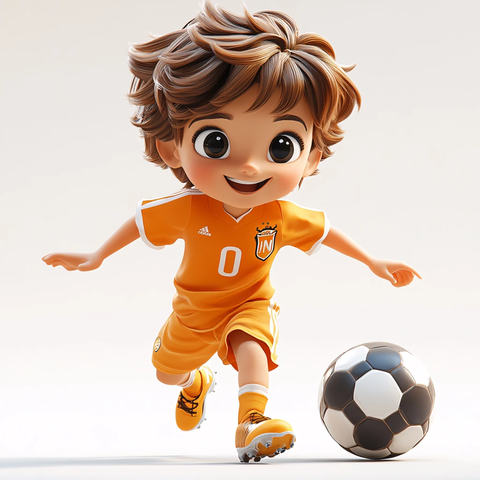 版足球男孩