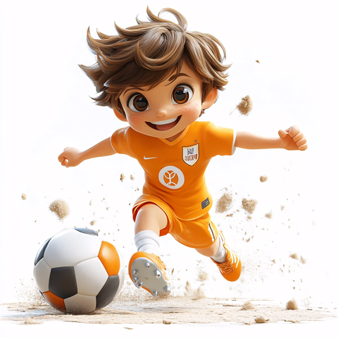 版足球男孩