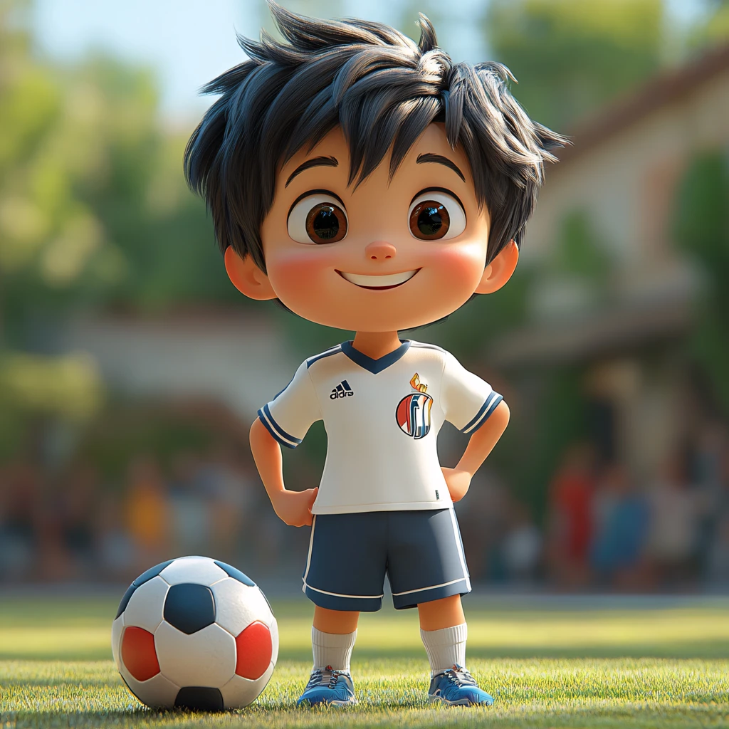 版足球男孩