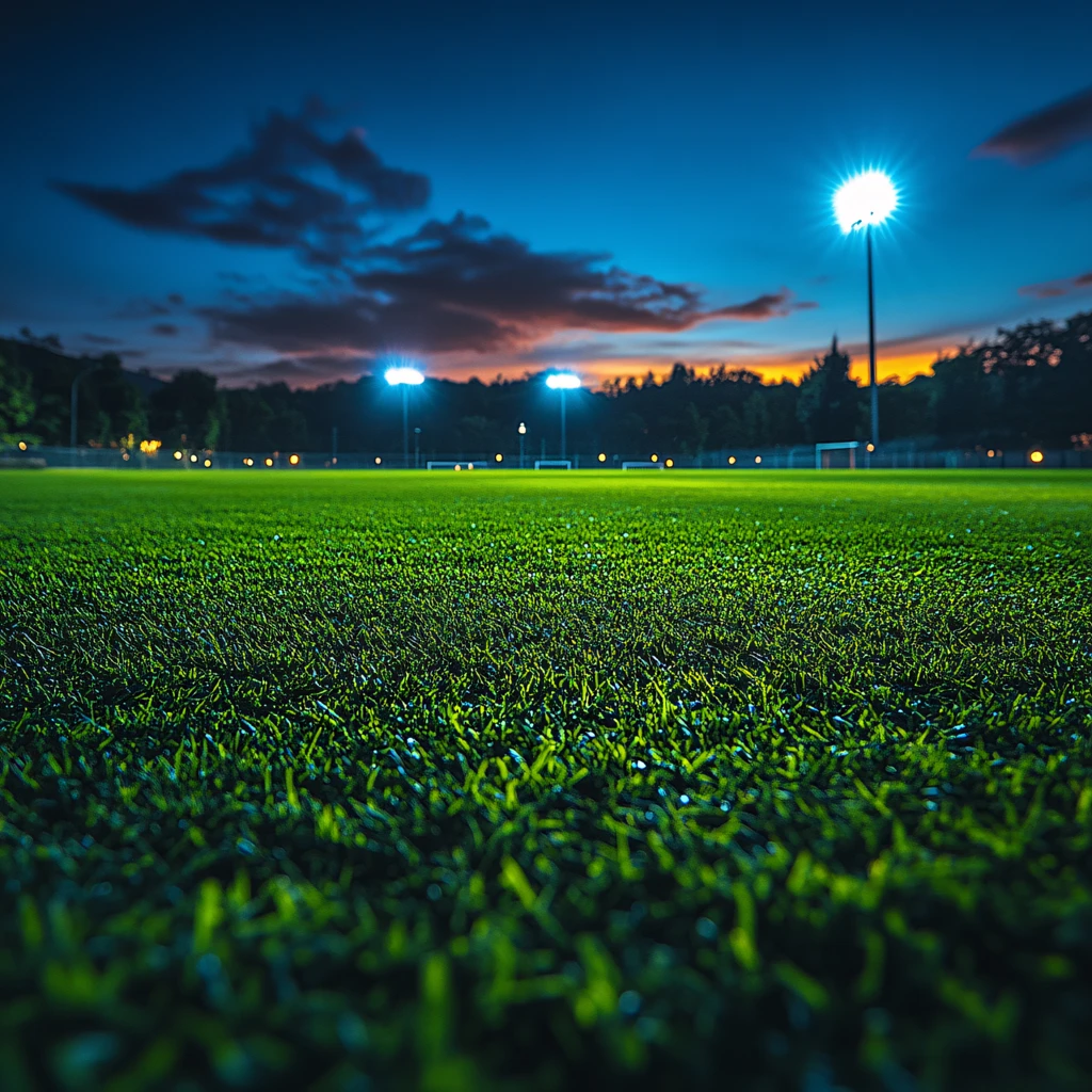 足球场夜色