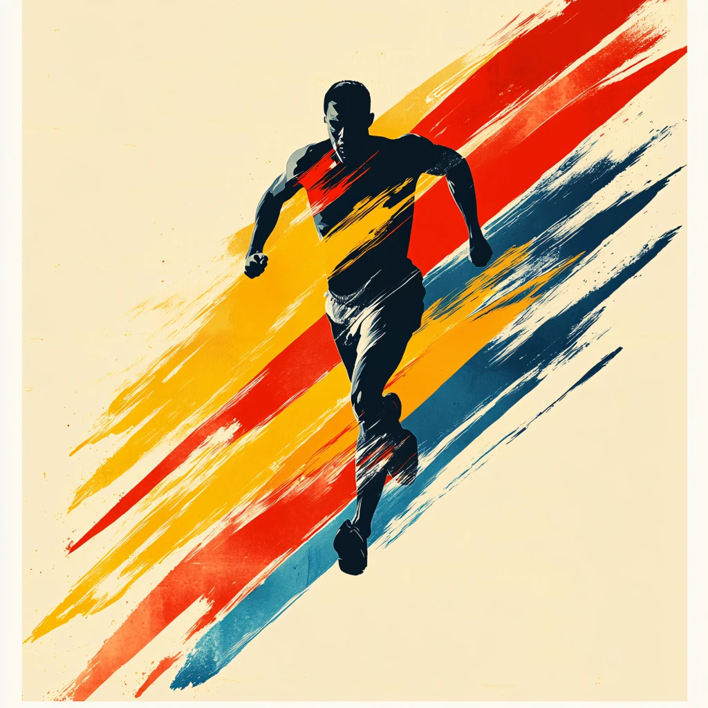 运动人物运动海报背景