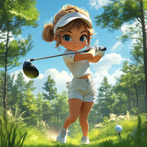 高尔夫插画
