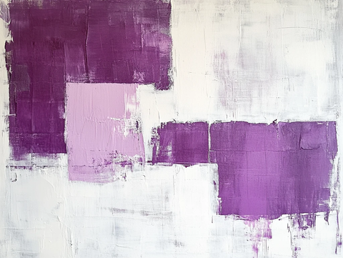 紫色几何画作