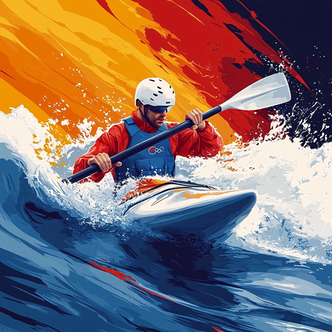 乘风破浪包装插画