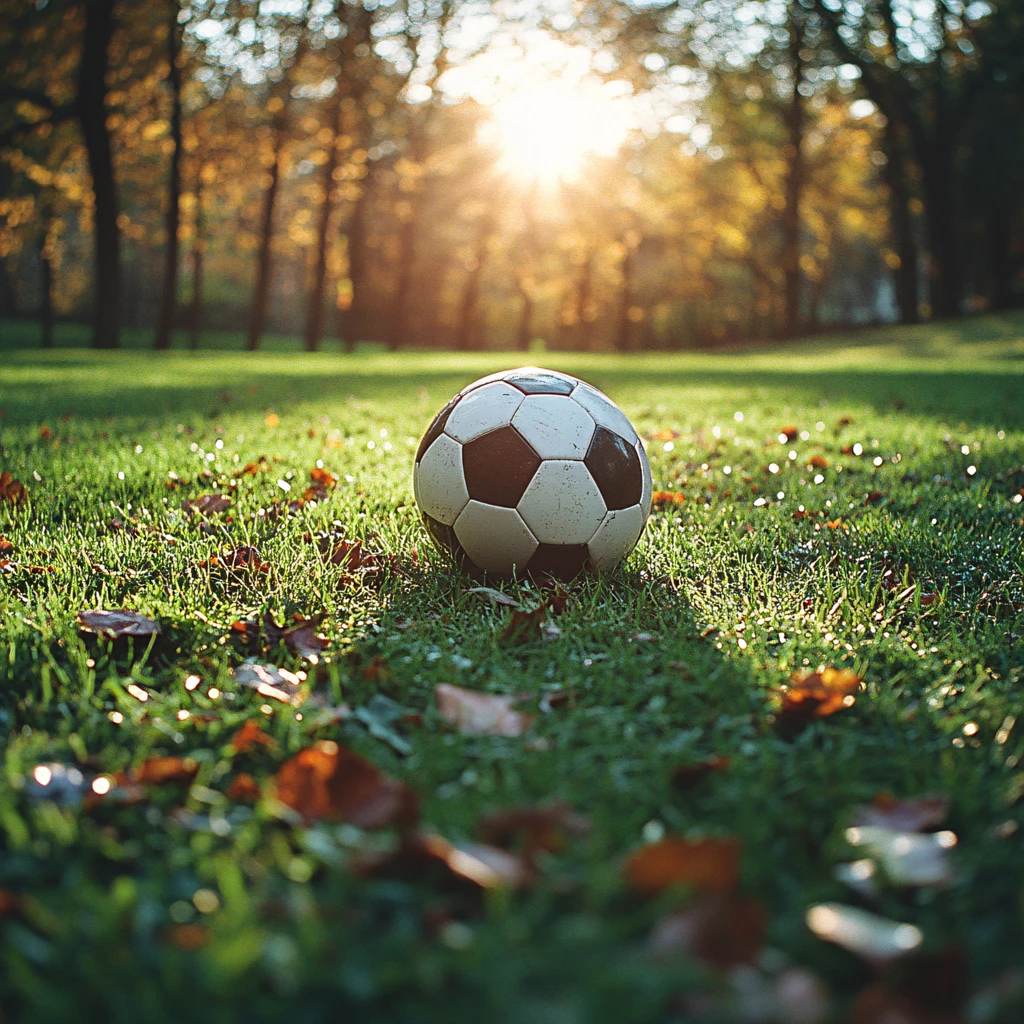 阳光下的足球