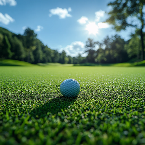前景聚焦高尔夫球