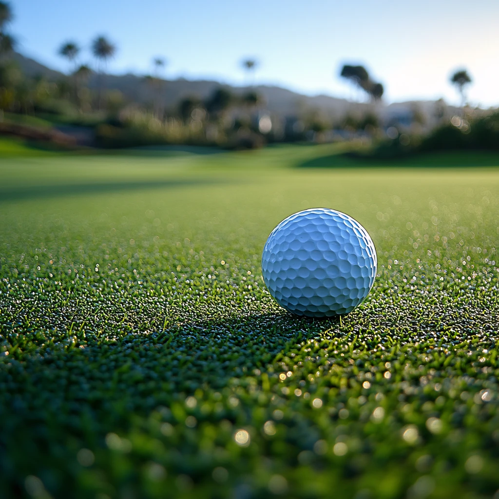 前景聚焦高尔夫球