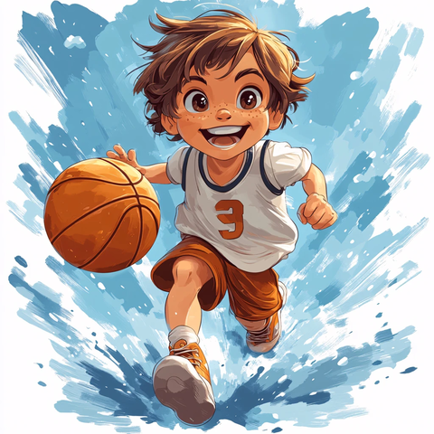 版篮球男孩