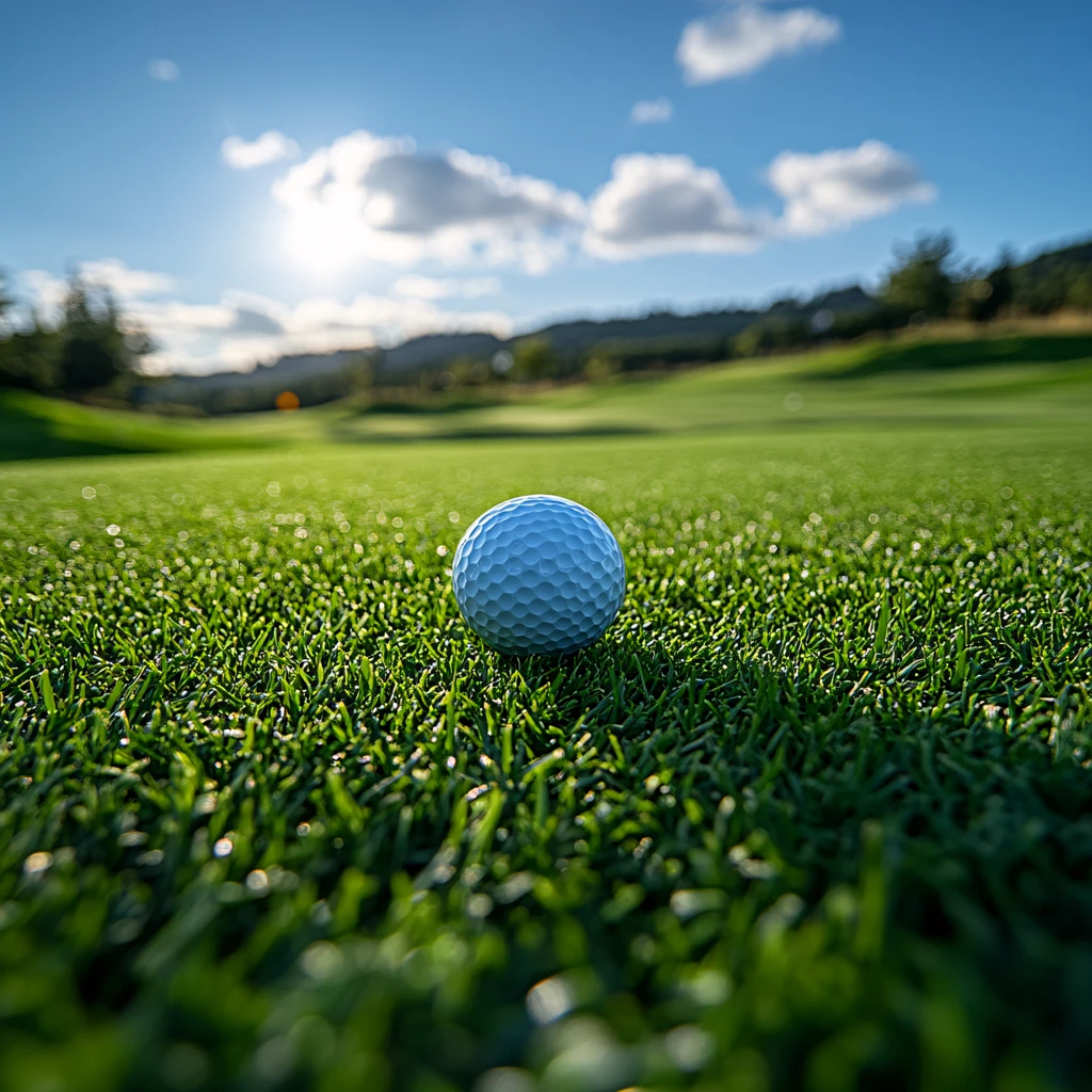 前景聚焦高尔夫球