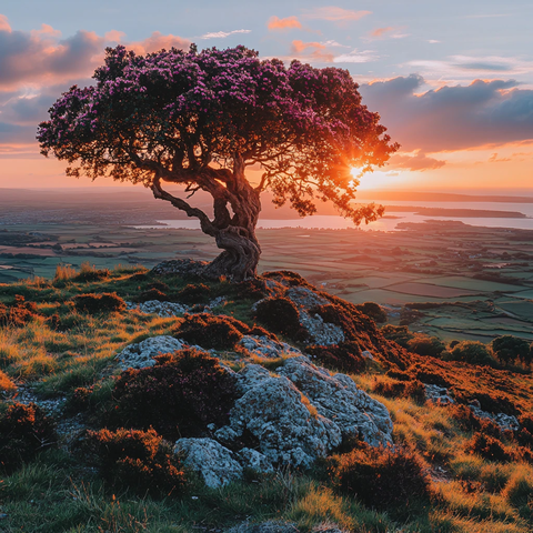 唯美风景参天大树