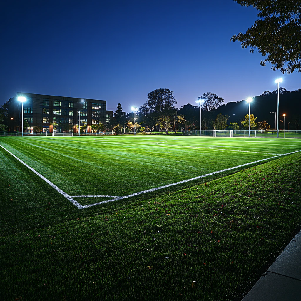 青春足球场夜景