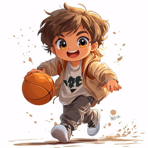 版篮球男孩