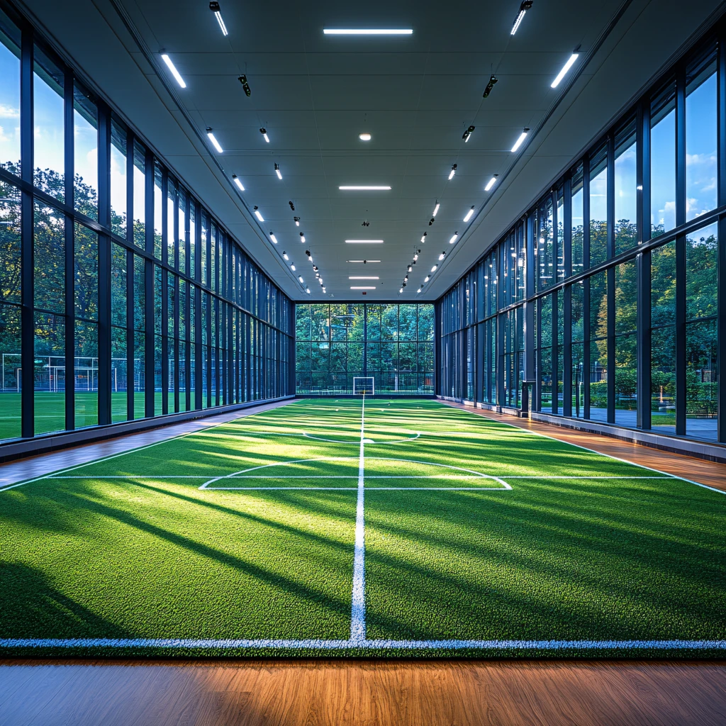 足球场白线标记