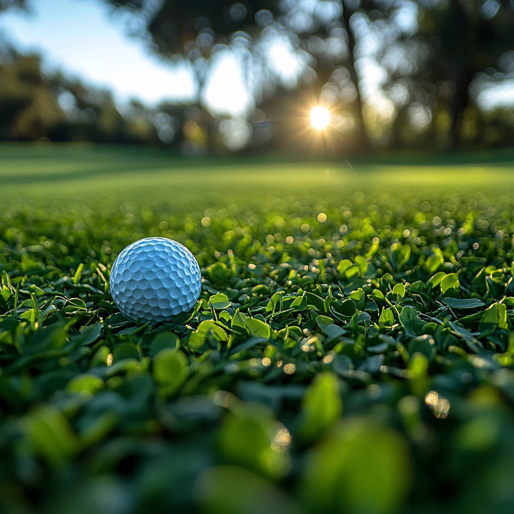 前景聚焦高尔夫球