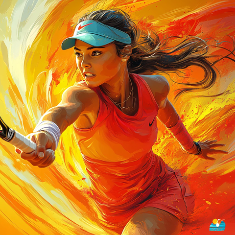 个人原创插画运动员