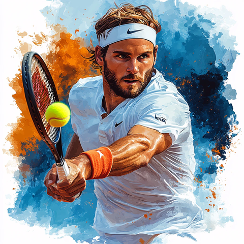 网球俱乐部挂画