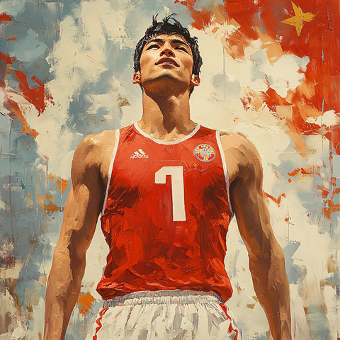 个人原创插画运动员