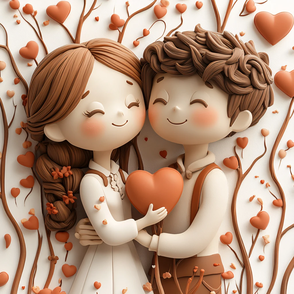 卡通情侣婚庆情侣