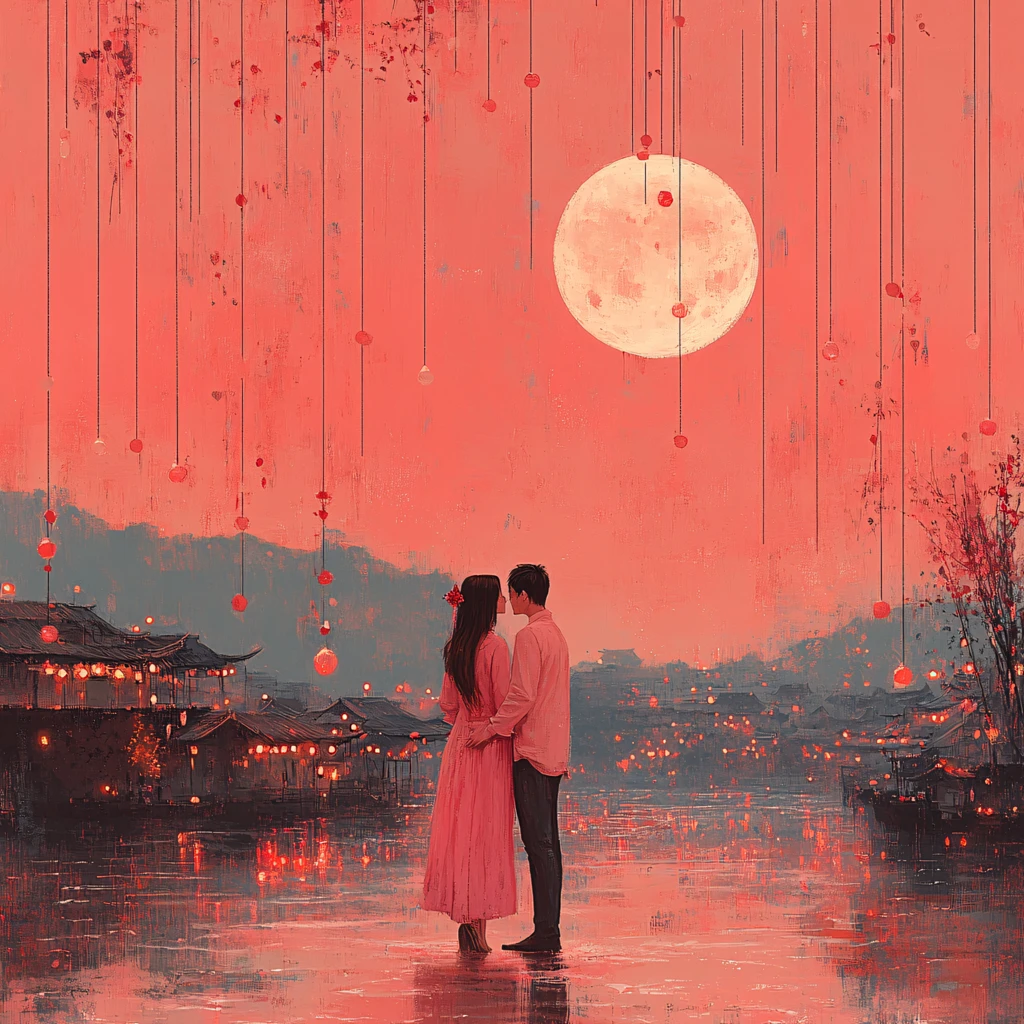 古风情侣装饰布置