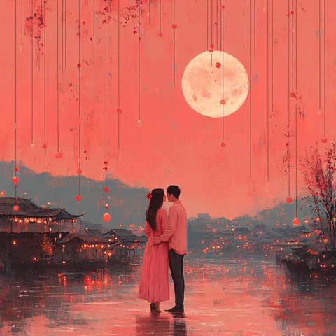 古风情侣装饰布置