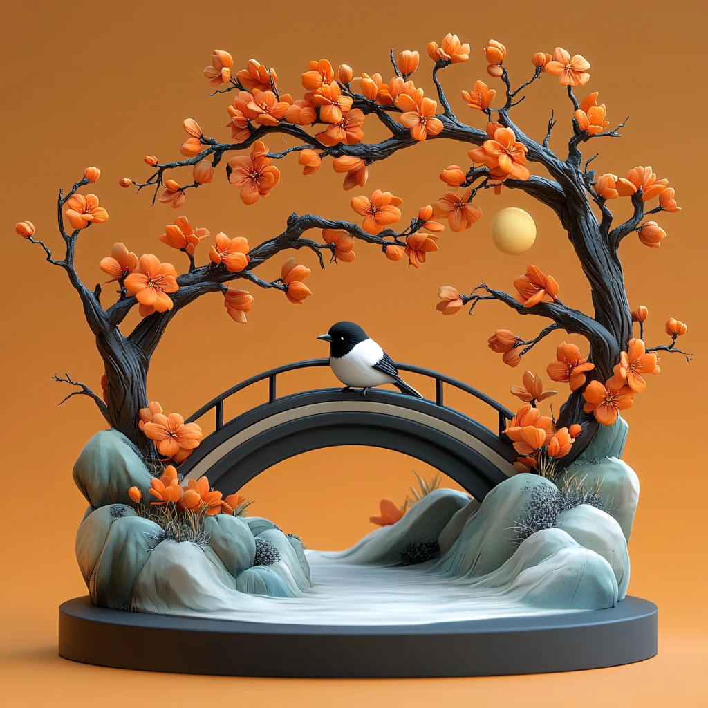 梅花节摆件设计