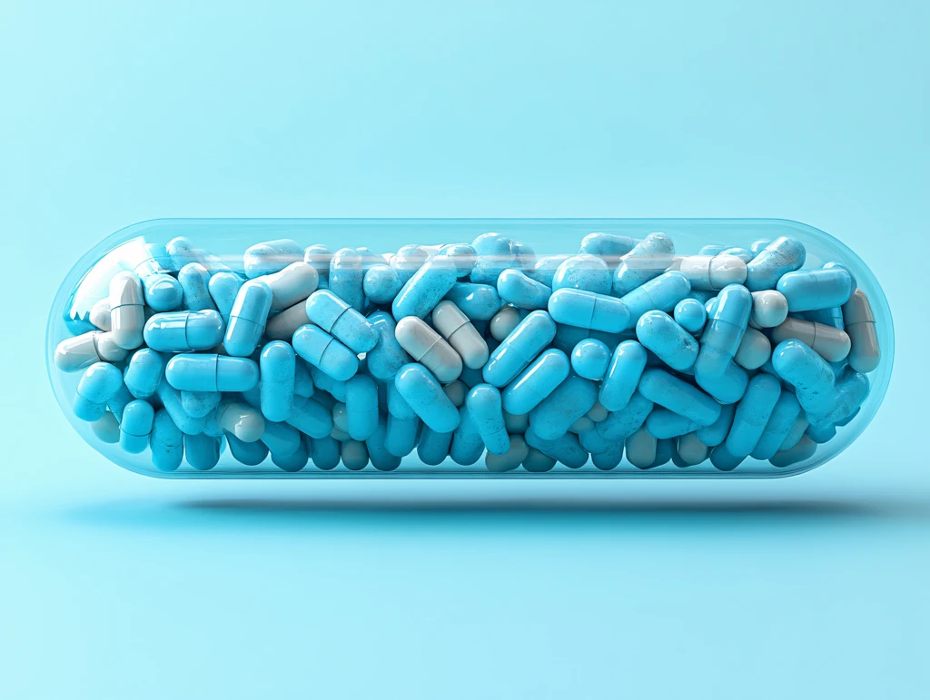 蓝色胶囊药品