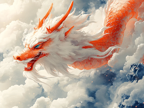 飞龙在天插画