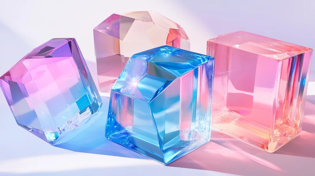 玻璃水晶质感立方体
