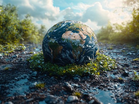 绚丽地球地面背景素材