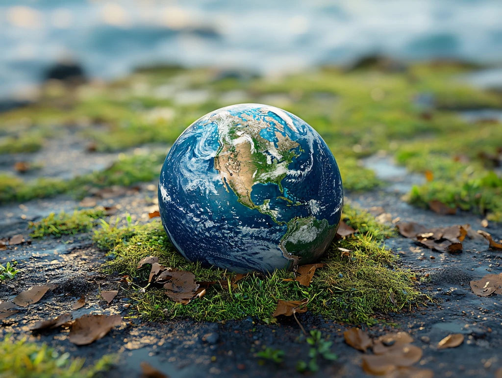 绚丽地球地面背景素材