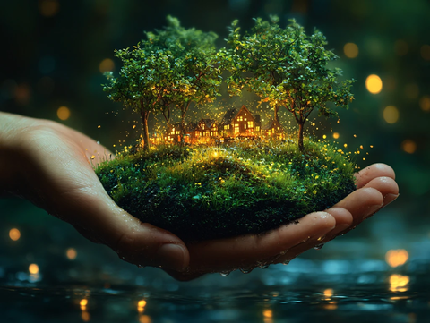 保护环境概念人像