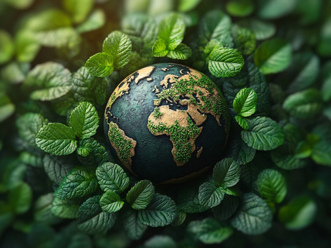 绿色地球背景