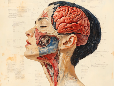 鼻腔半球脑部解剖图