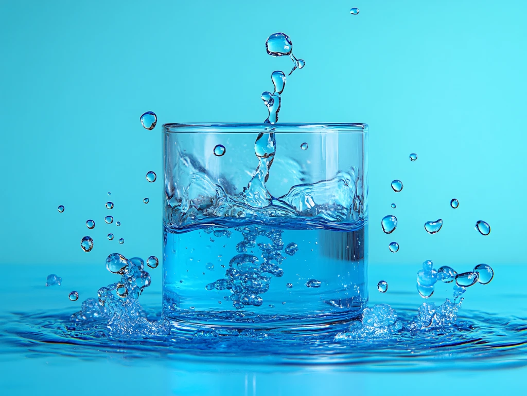 水花四溅的水杯