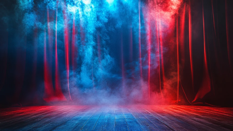 红蓝色舞台背景