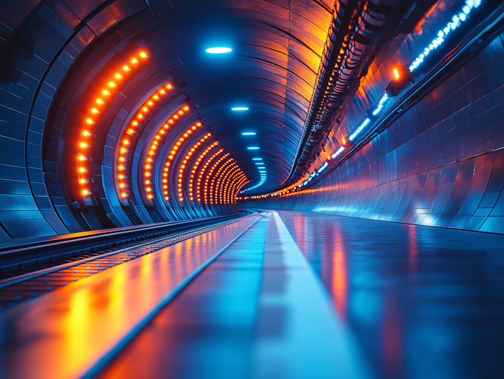 动感的地铁隧道