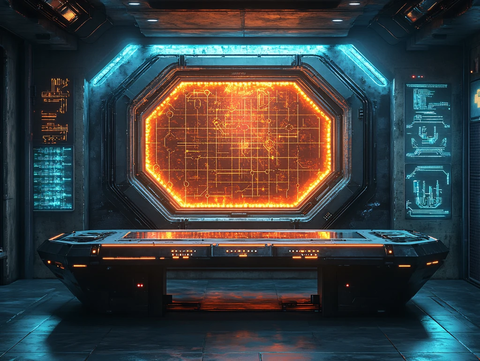 赛博朋克风格迎宾区