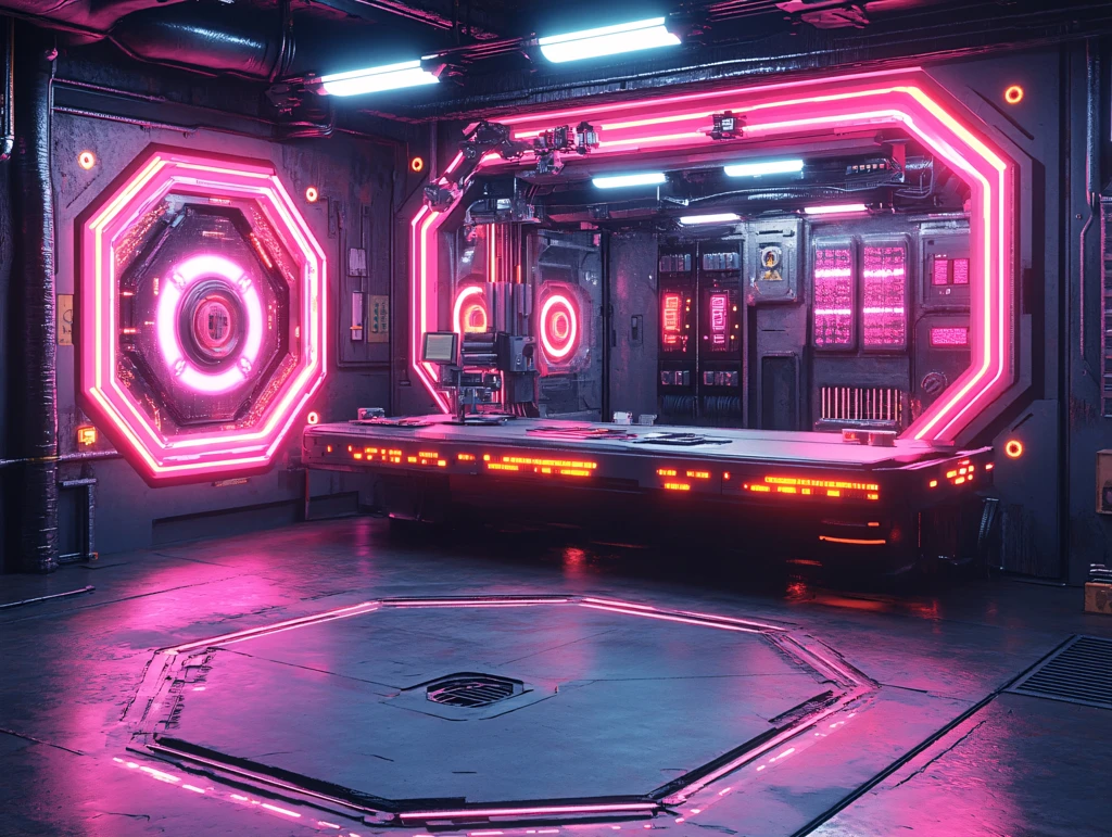 赛博朋克风格迎宾区