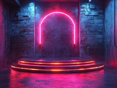 霓虹灯场景造型