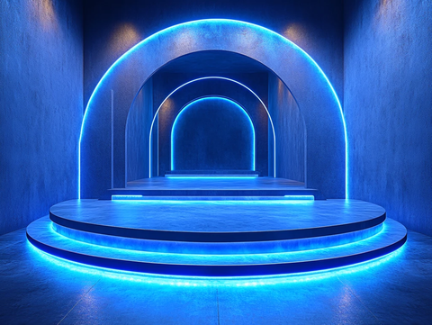 赛博朋克风格迎宾区