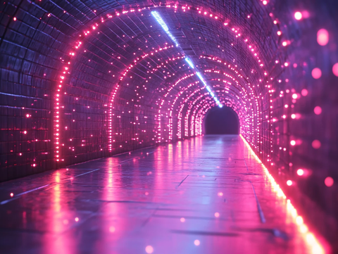 唯美灯光隧道