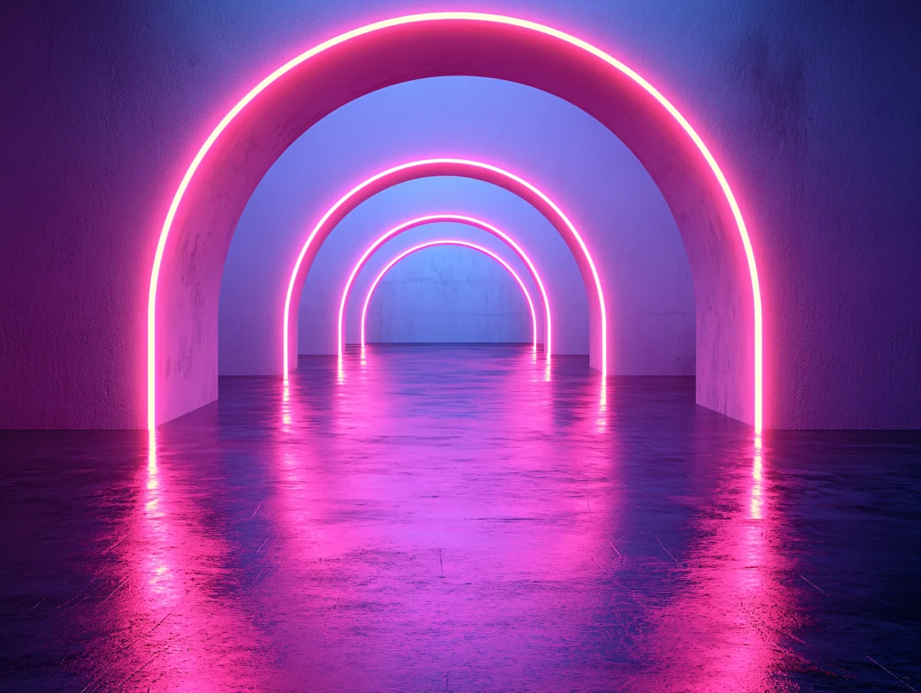 霓虹灯场景造型