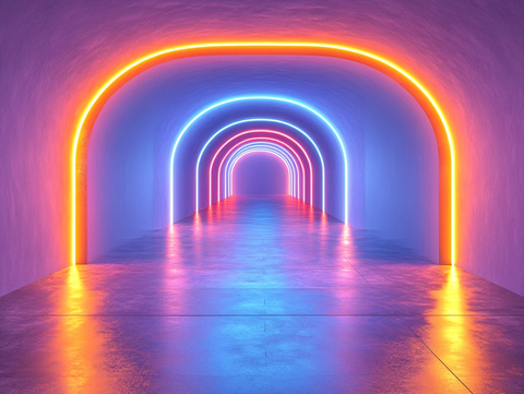 霓虹隧道