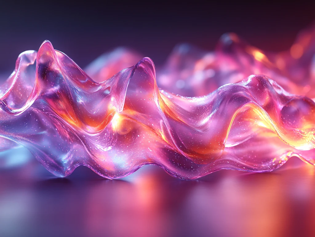 炫彩丝绸流动波纹